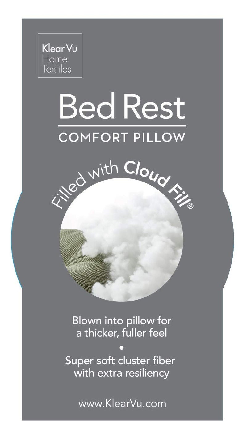 Klear Vu وسادة دعم الظهر كليير فيو شاجي للبالغين والأطفال، تعمل كدعم للظهر والذراعين أثناء الاستلقاء على السرير أو الكرسي أو الأريكة أو الأرض - وسادة قراءة كبيرة، 30" × 21"، رمادي - Image 4